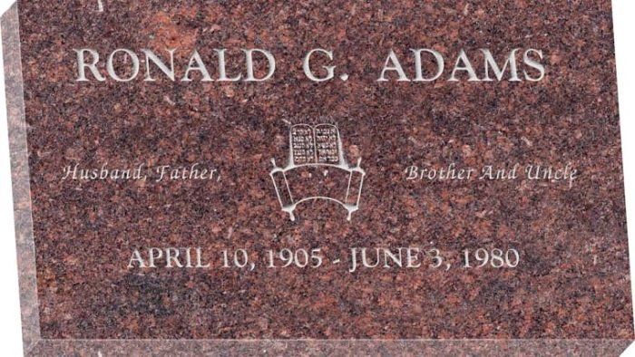 Jewish Gravestone - Red