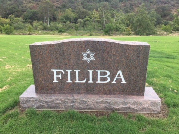 Jewish Headstone - Wide