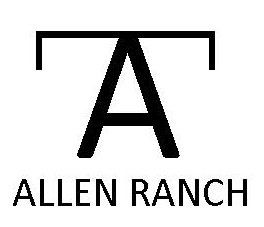 The allen ranch logo is a black and white logo with the letter a.