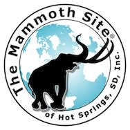 The logo for the mammoth site of hot springs , sd , inc.