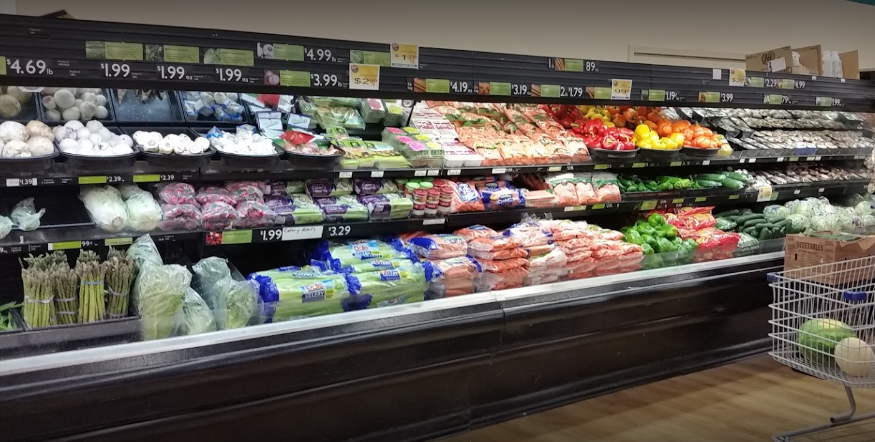 A grocery store filled with lots of fruits and vegetables.