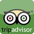 The tripadvisor logo is on a green background.