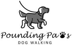 Logo Pounding Paws Dog Walking Logo