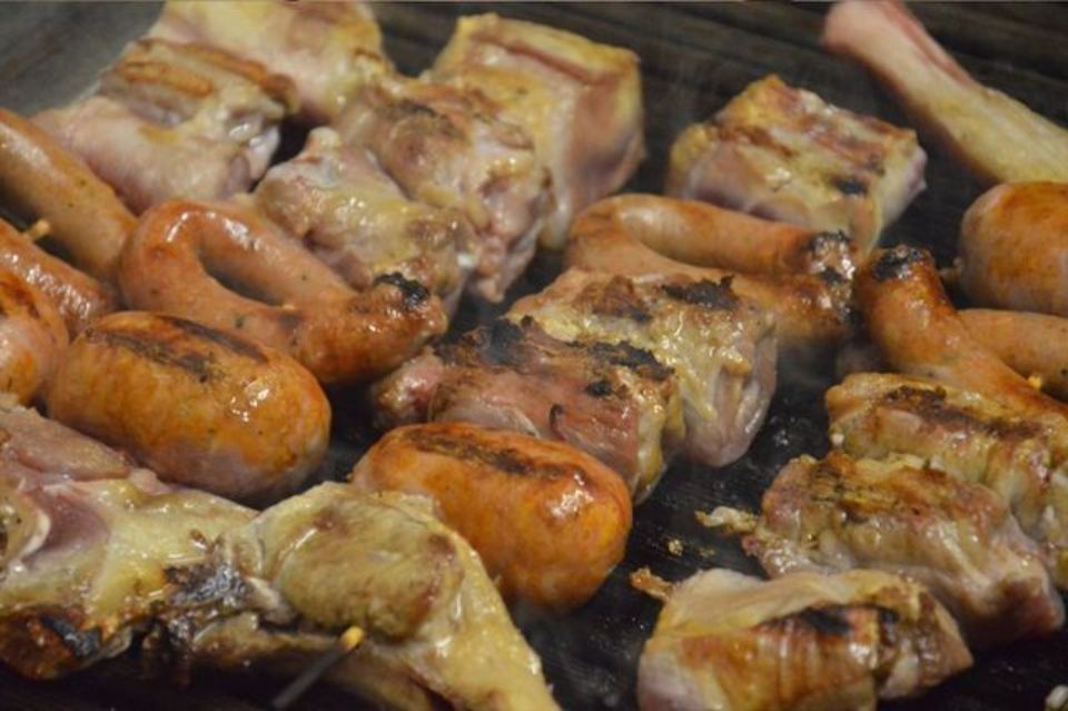 Barbecued meat