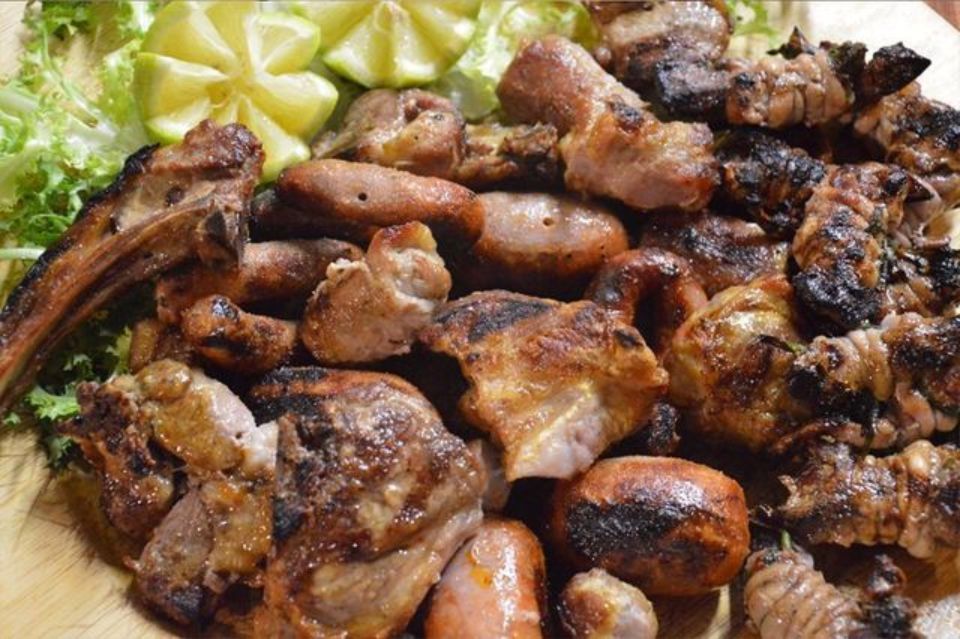 Barbecued meat