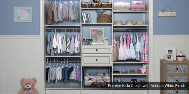 Custom Kids Closet Antique White