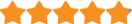 A row of orange arrows on a white background.