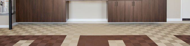 Rubber Tile Garage Flooring