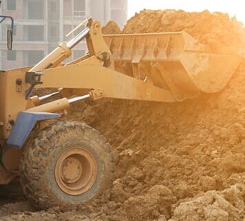 Bulldozer at work - excavation in Sioux Rapids ,IA Bulldozer at work - excavation in Sioux Rapids ,IA