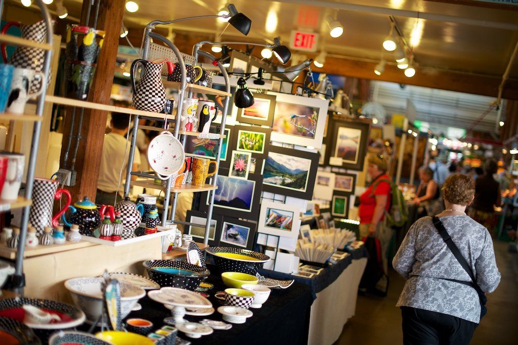 Local art market in Vancouver