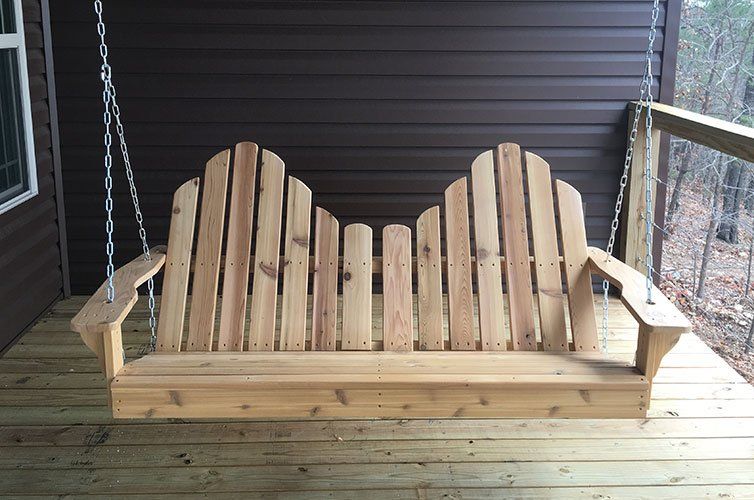 porch swing adirondack style