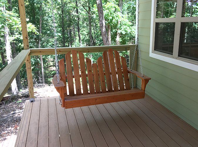 Adirondack Style Porch Swings