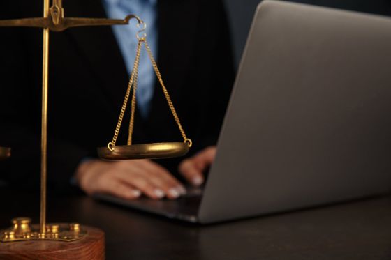 Lawyer Working On A Laptop — Upstate South Carolina — Maggi Fields Bailey Attorney At Law Lawyer Working On A Laptop — Upstate South Carolina — Maggi Fields Bailey Attorney At Law