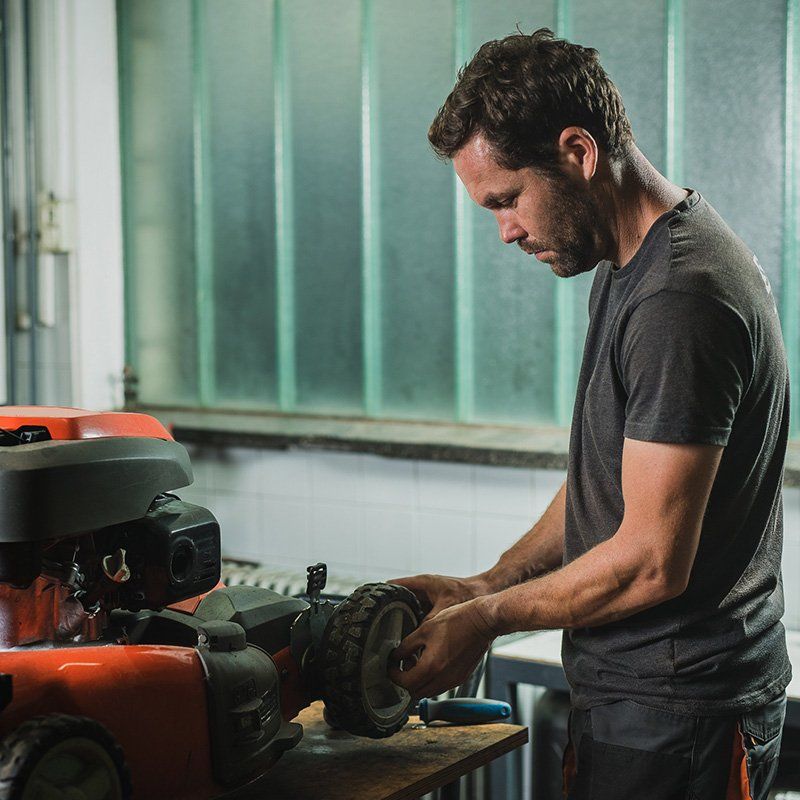 Repairing A Lawnmower — Garden Tools In Bowen QLD