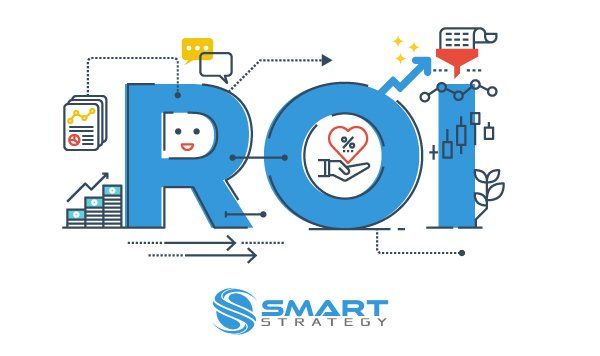 Logotipo de Smart Strategy con grandes letras azules