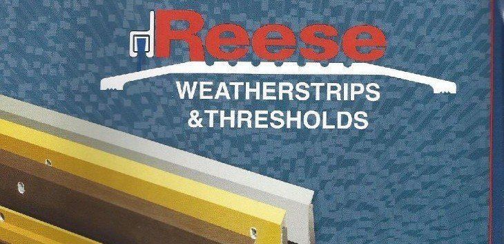 A brochure for reese weather strips and thresholds