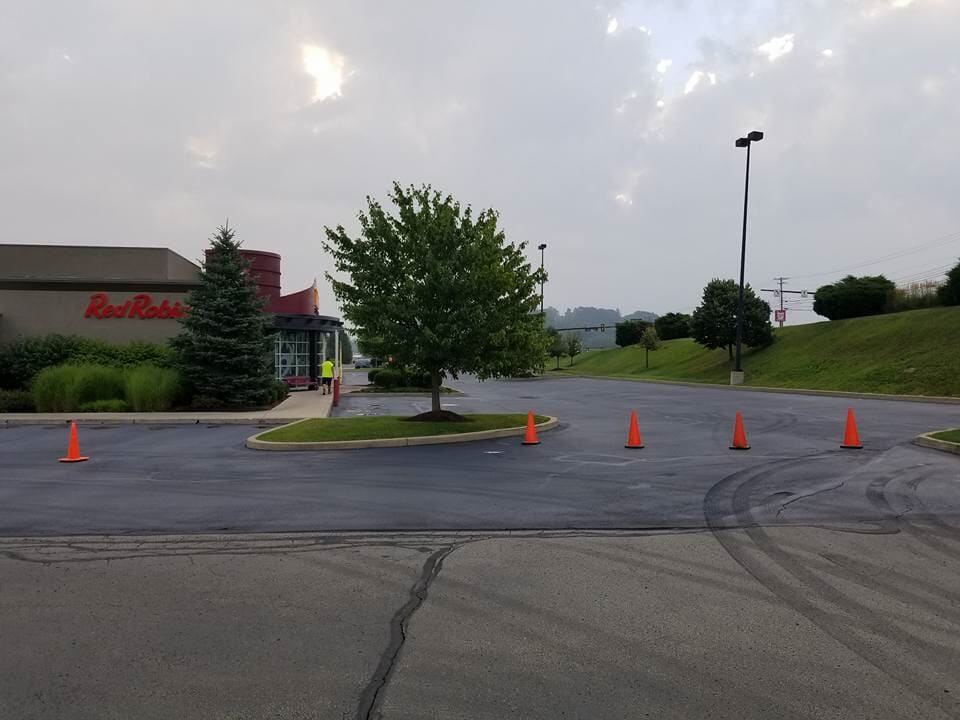 Paving Greensburg — Asphalt Road and Tall Tree in Greensburg, PA
