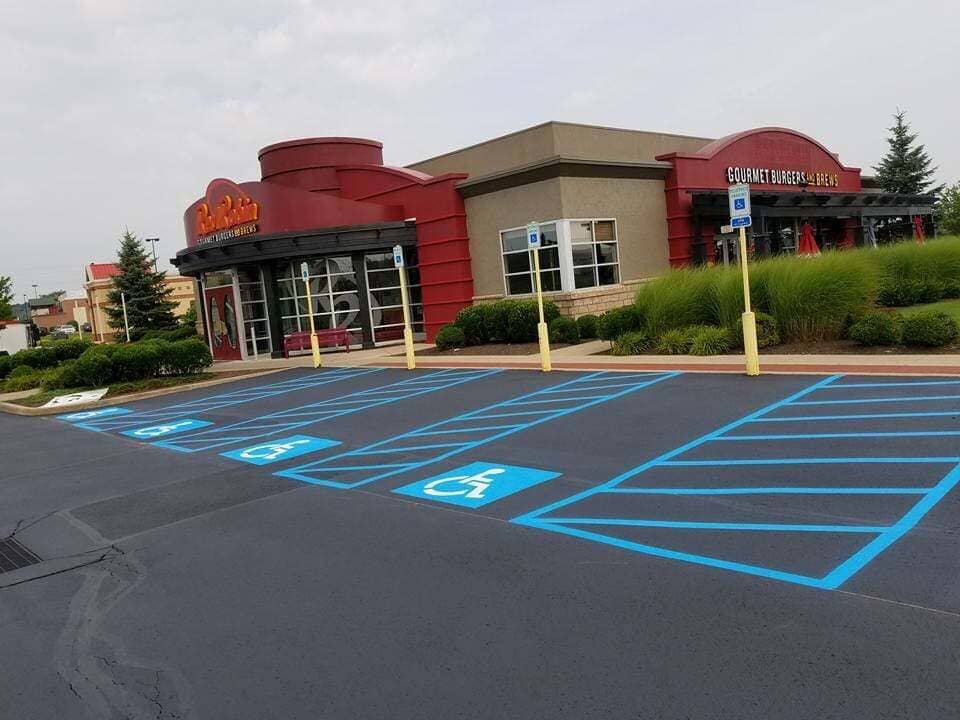 Commercial Asphalt Paving — Red Robin in Greensburg, PA