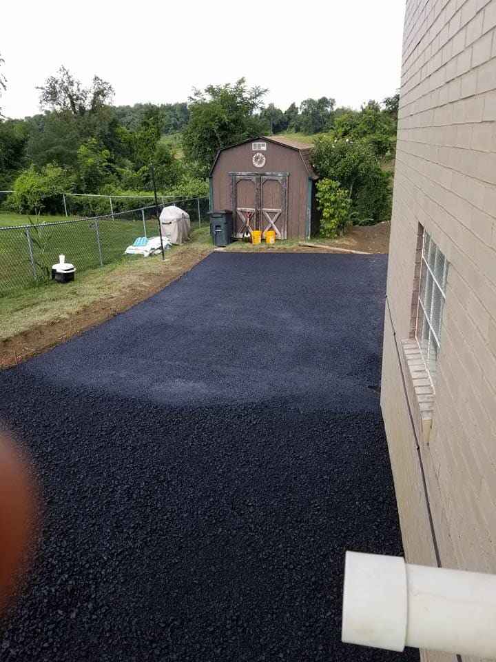 Residential Asphalt Paving — Backyard in Greensburg, PA