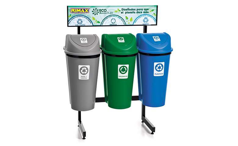 Dar Click - Ecomundo x 3 Papeleras 50 Litros