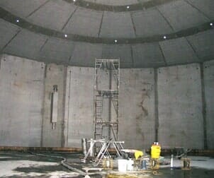 Shotcrete Water Tank Inside — Mixed Concrete in Lowell, MA Shotcrete Water Tank Inside — Mixed Concrete in Lowell, MA