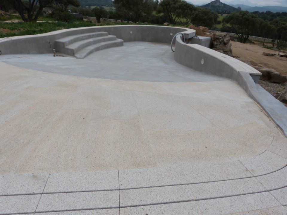 un terrazzo di forma irregolare