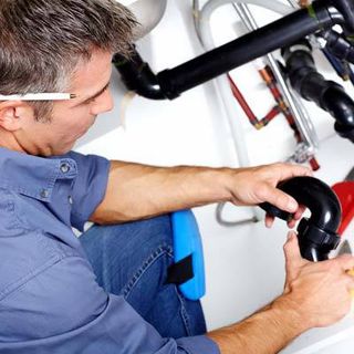 repairing the pipes
