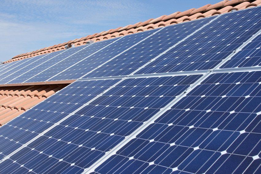 Solar roof panels