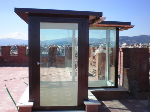 veranda in alluminio