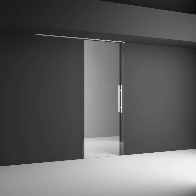 muro nero con porta