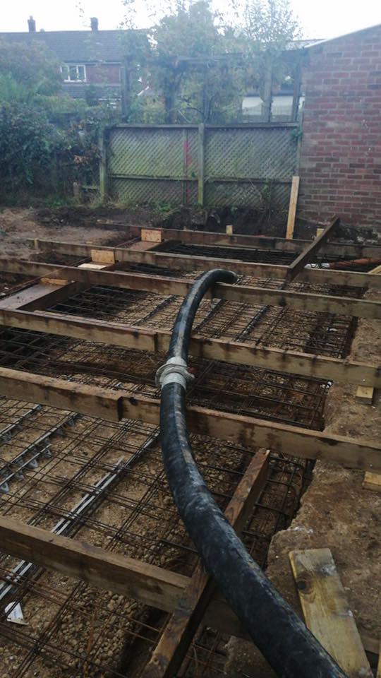 Concrete laying