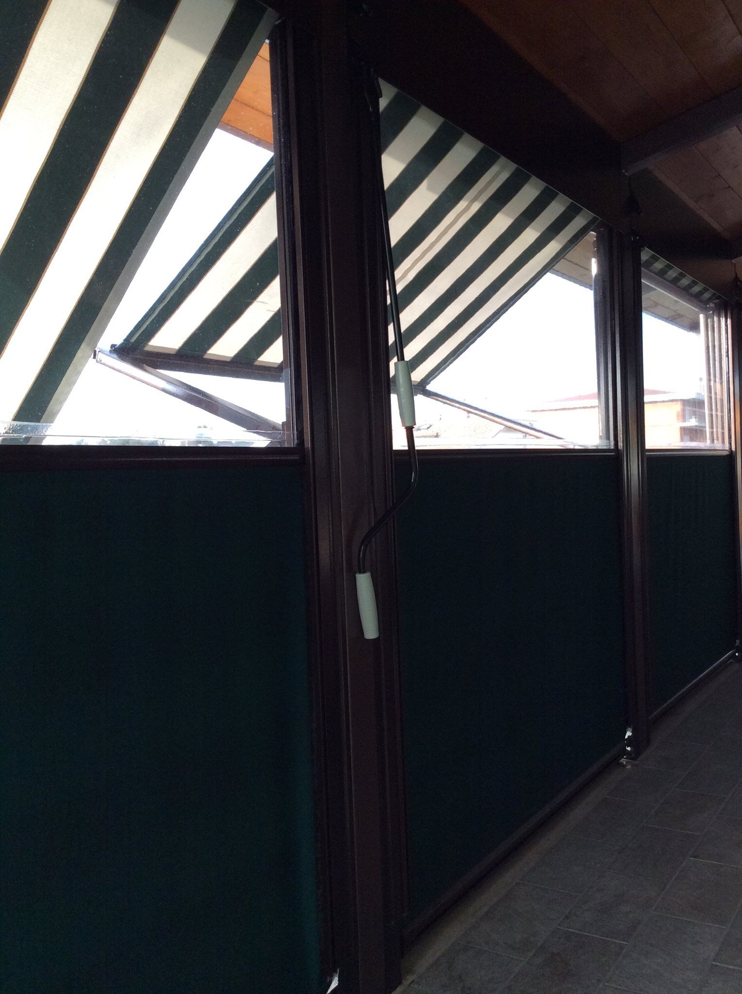dettagli di tenda ermetica