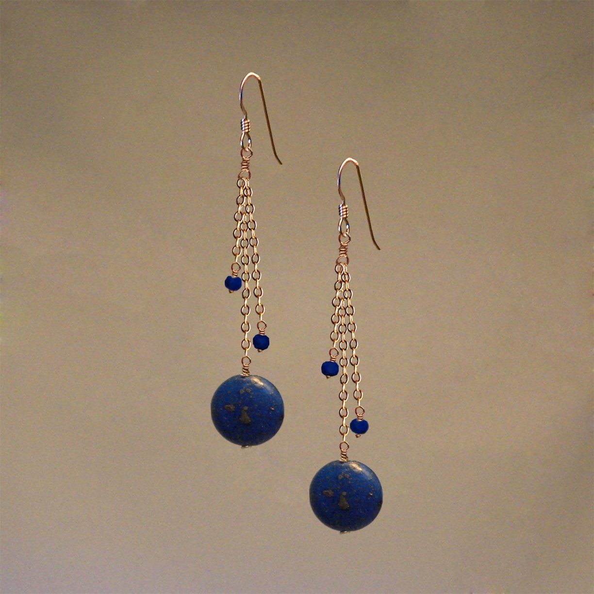 Rainfall Earrings w Healing Gems
