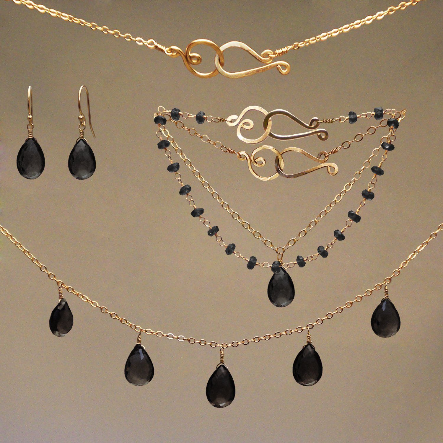 Spinel Gem Drop Earrings