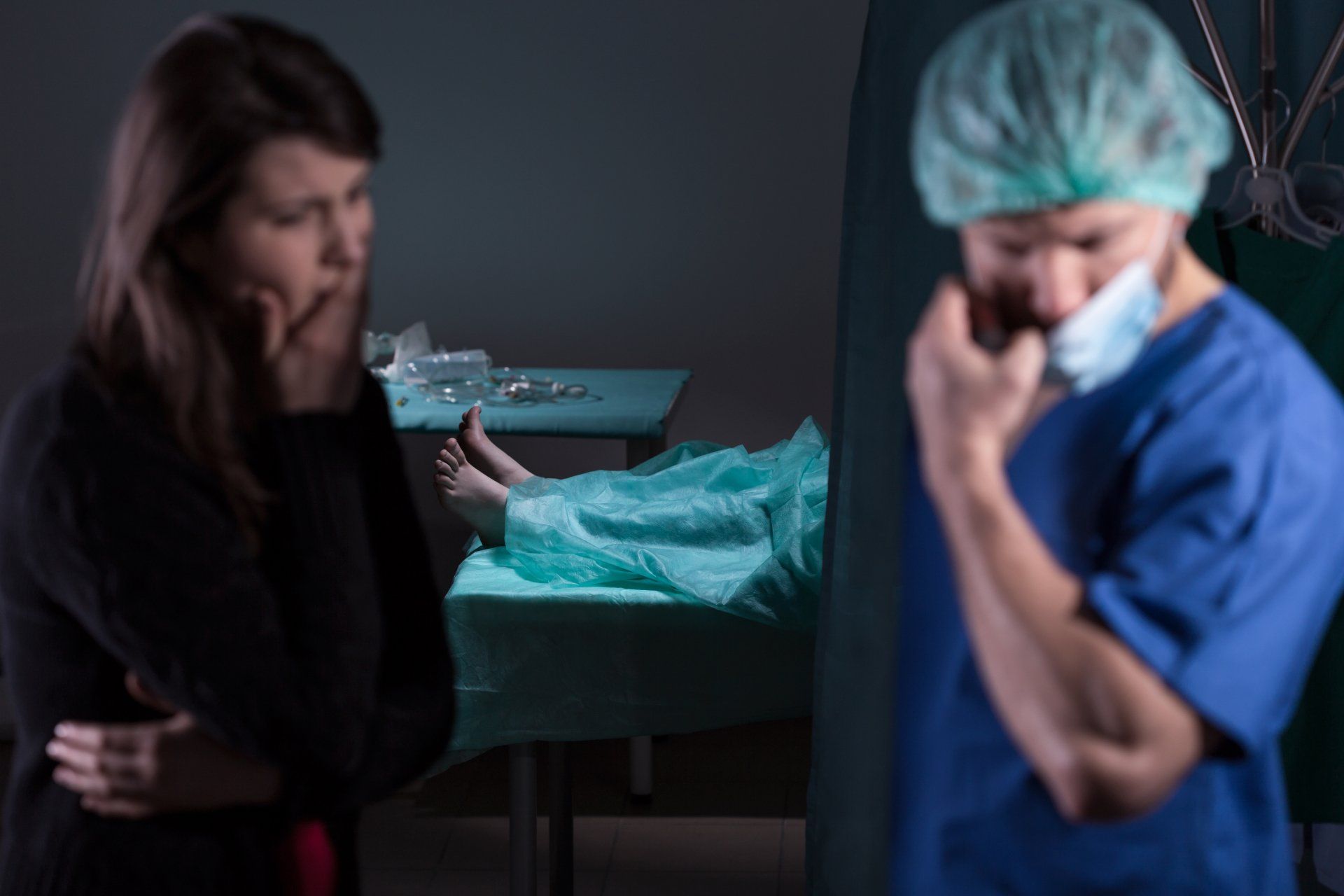 Grieving in hospital room