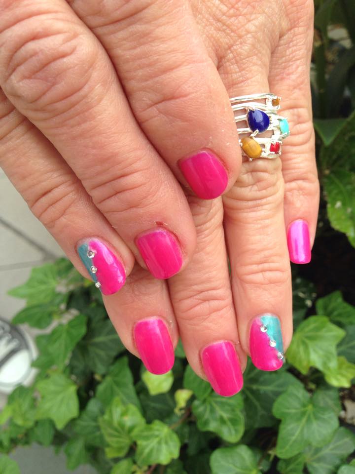manicure fucsia