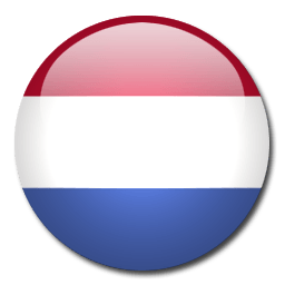 a button with a red white and blue flag on it
