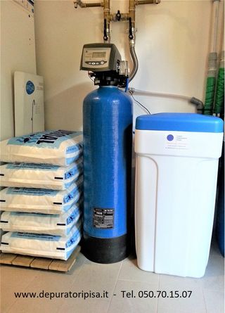 Installazione Addolcitore doppio corpo a servizio di un'abitazione addolcitore per abitazione