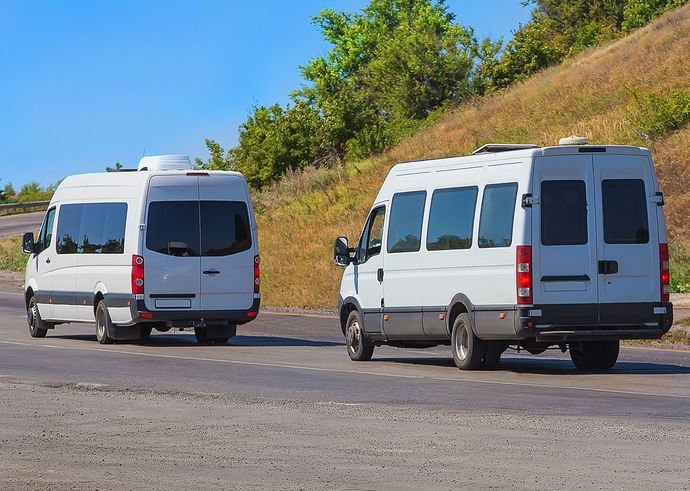 Two Van on Road — Livingston, LA —  Truck & Equipment Rentals