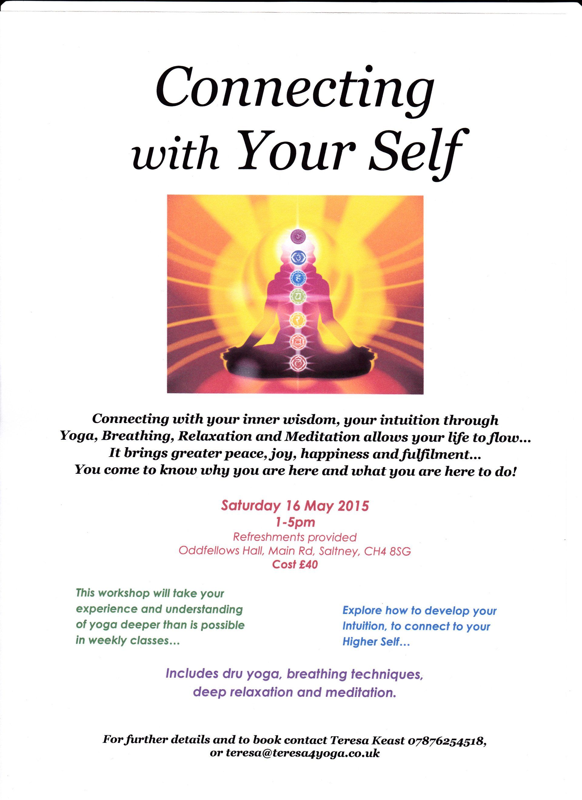 Teresa4Yoga Connecting with your Self workshop