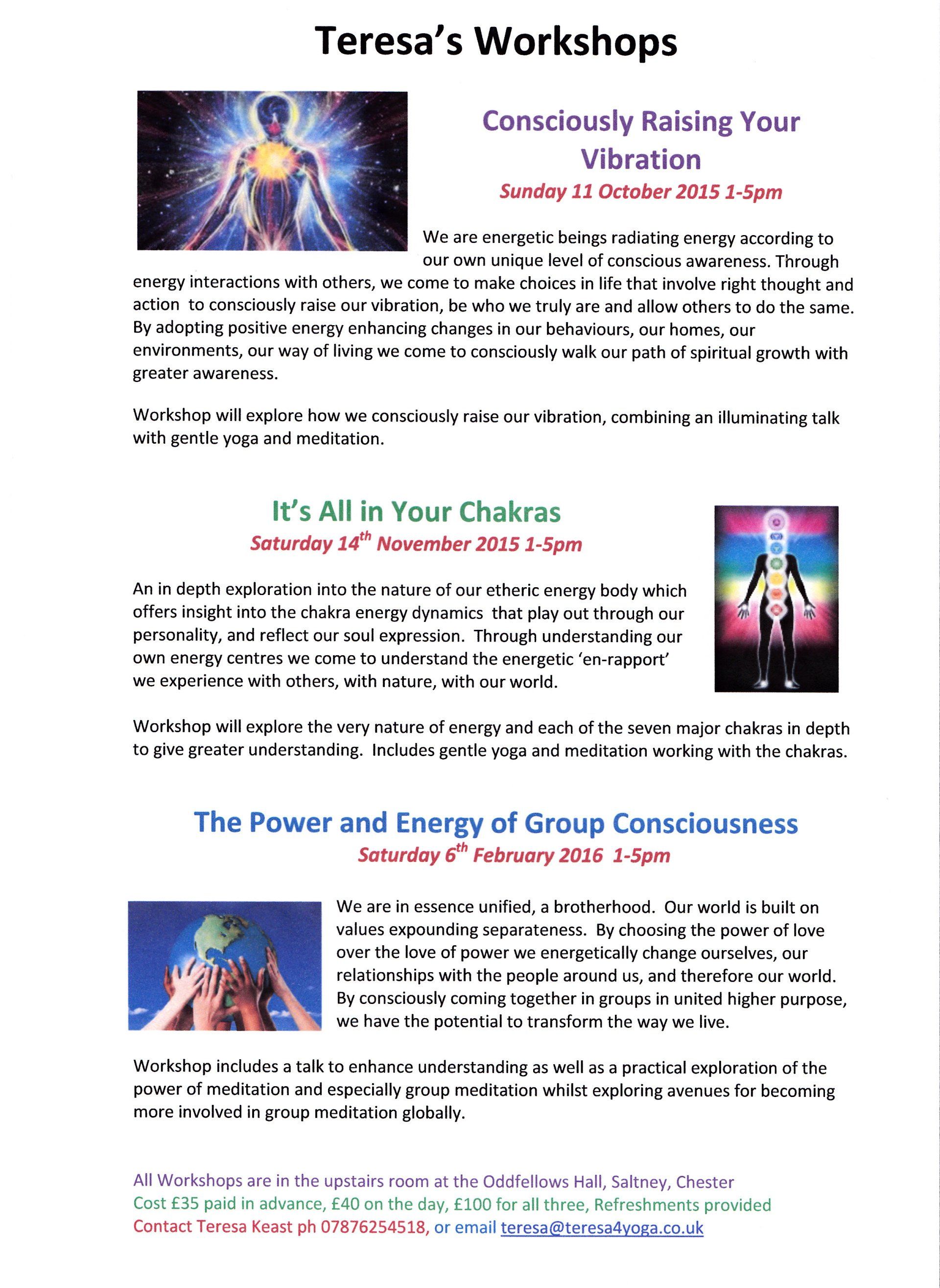 Teresa4Yoga Teresa's workshops
