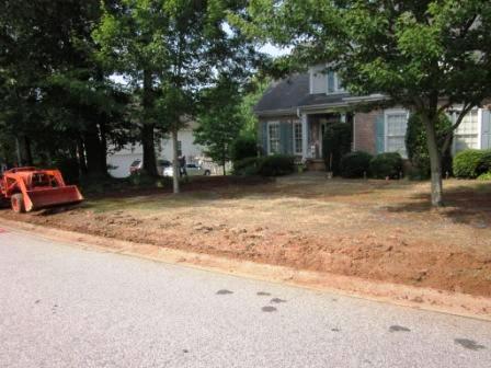 Front of Home Before Lawn Service