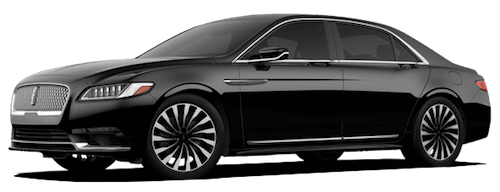 Chauffeured Town Car Rentals Black Lincoln Town Car