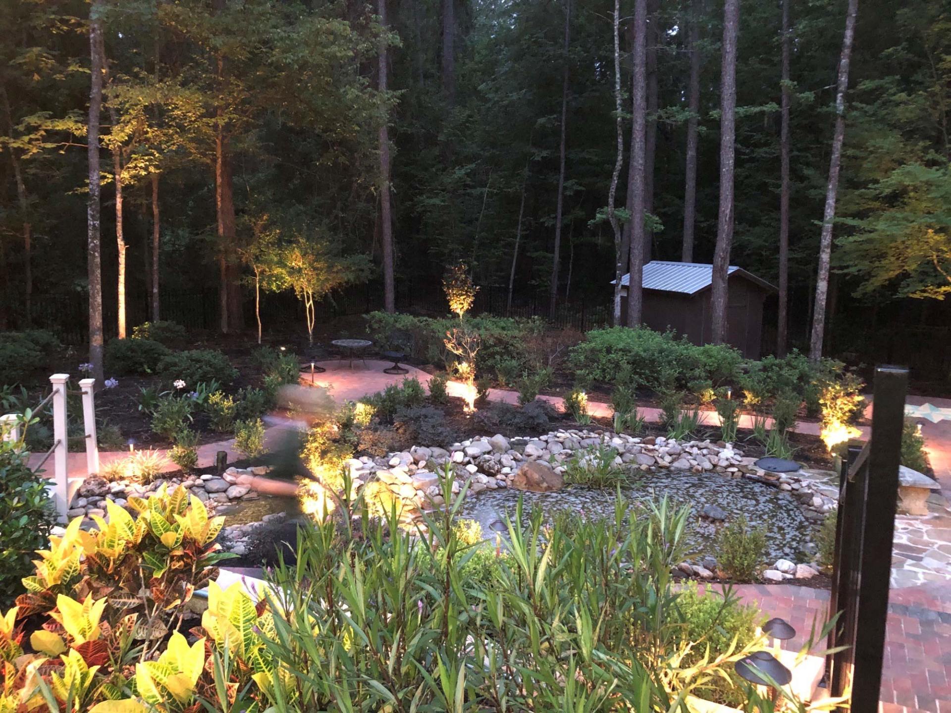 Beautiful Lights in the Garden — Gainesville, FL — Lawn Enforcement Agency