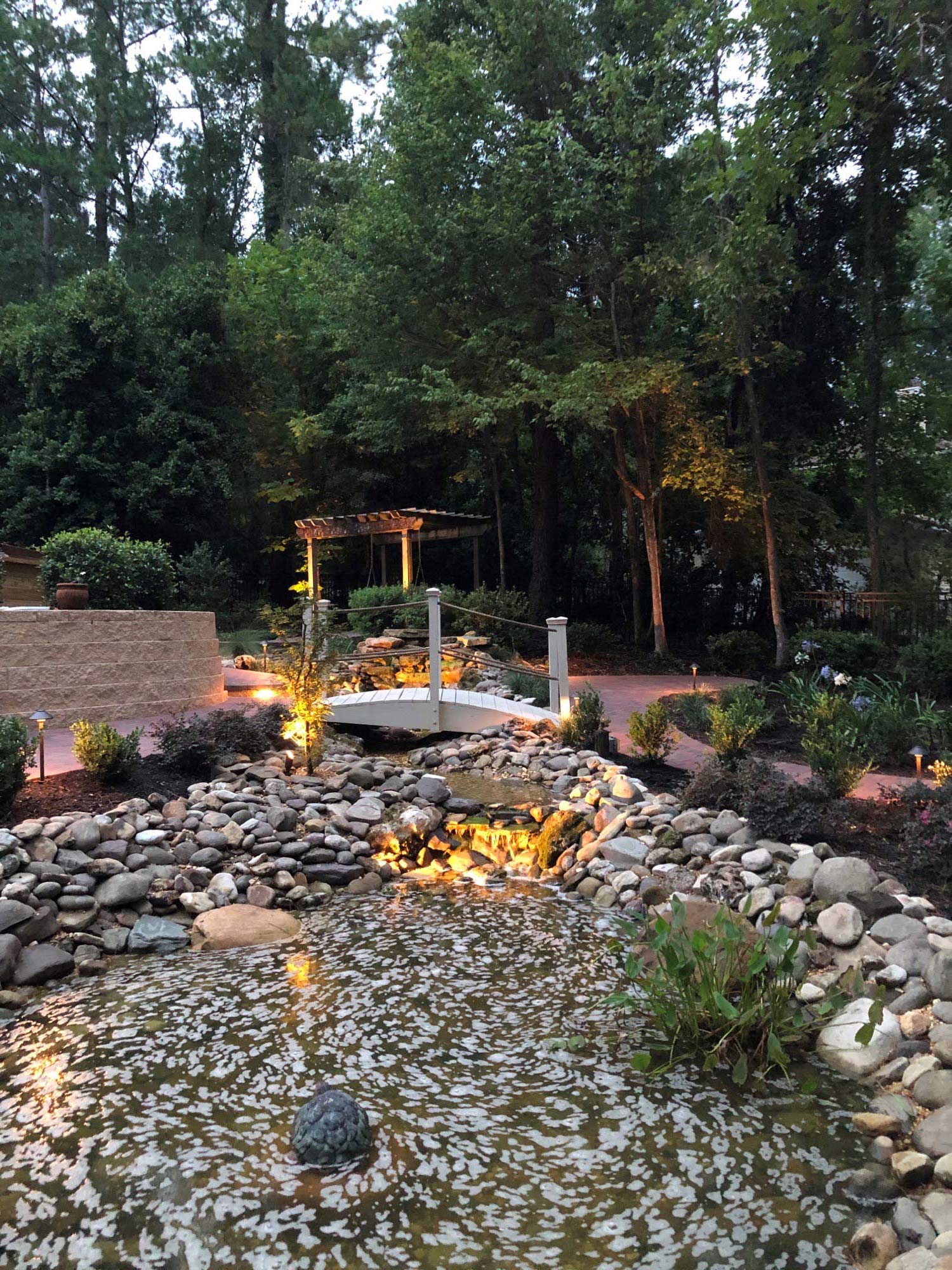 Pond in the Garden — Gainesville, FL — Lawn Enforcement Agency