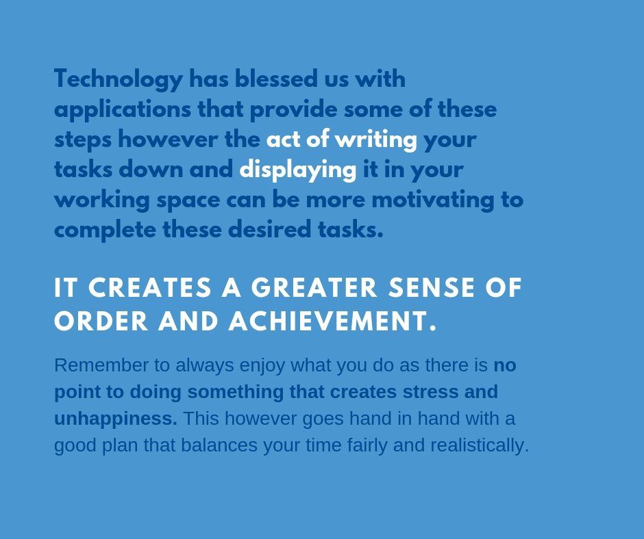 IT creates a greater sense of order and achievement poster