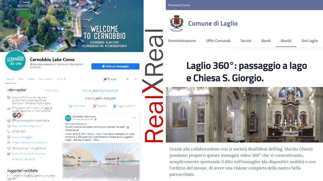 LINK a VIDEO 360 Comune di Laglio LINK a VIDEO 360 Comune di Laglio