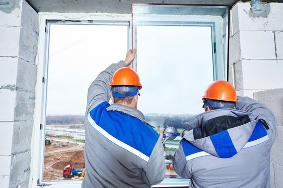 window being installed