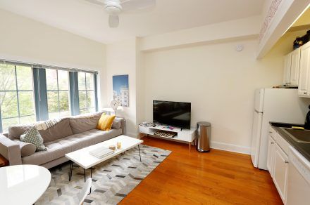 living room at 1824 Belmont