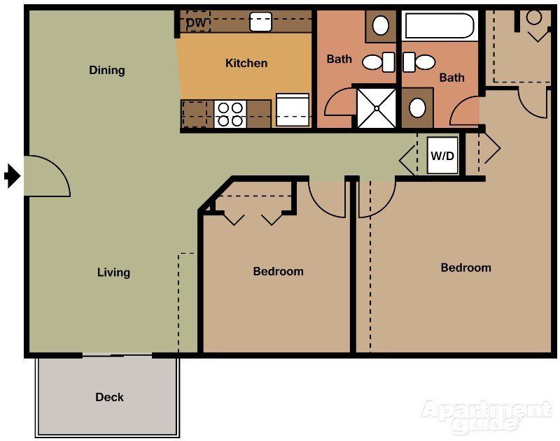 two bedroom plan floor plan